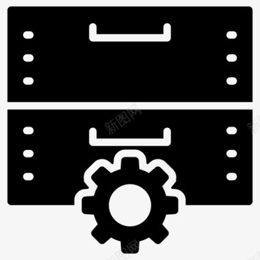 抽屉设置机柜档位图标图标