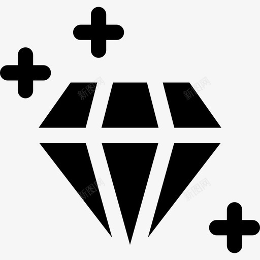 钻石经济型54填充型图标svg_新图网 https://ixintu.com 填充型 经济型 钻石