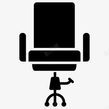 办公椅家具装饰雕文图标图标