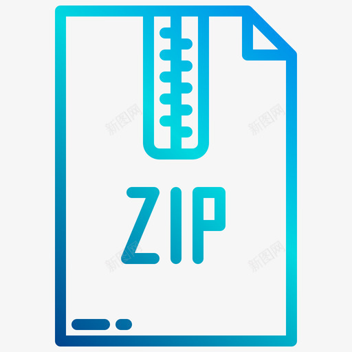 Zip文件59线性渐变图标svg_新图网 https://ixintu.com Zip 文件 渐变 线性