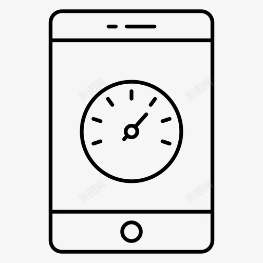 速度仪表移动图标svg_新图网 https://ixintu.com 仪表 图标 性能 移动 线图 速度
