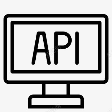 Api网络技术12线性图标图标