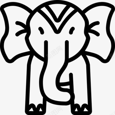 大象印度49直系图标图标