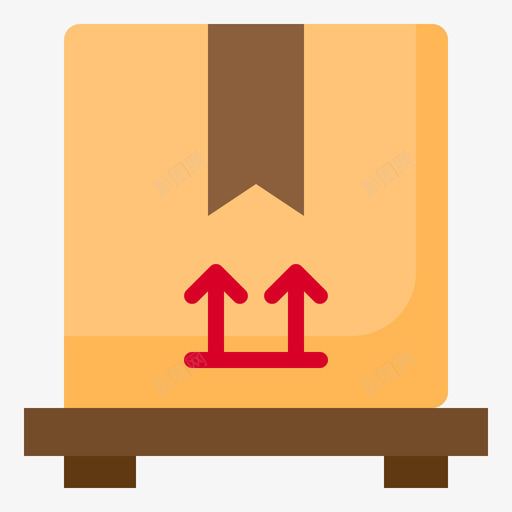 包裹交付147扁平图标svg_新图网 https://ixintu.com 交付 包裹 扁平
