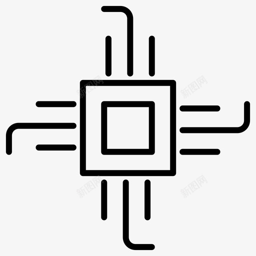 电路芯片数字技术图标svg_新图网 https://ixintu.com 主板 技术 数字 概述 电路 芯片 通信设备 集成电路