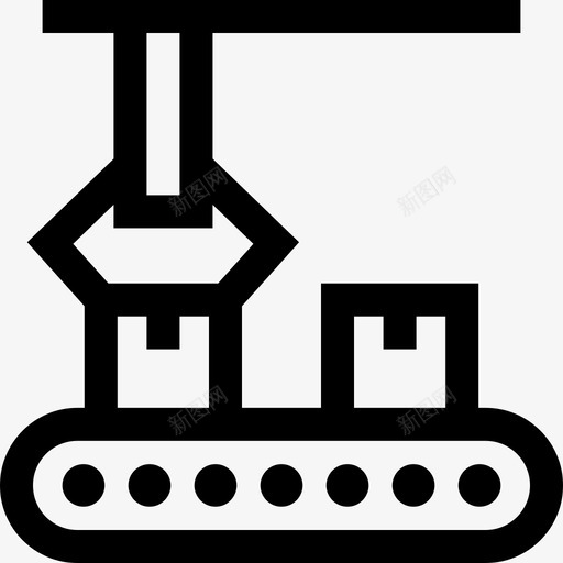 工厂机器工业过程35线性图标svg_新图网 https://ixintu.com 工业 工厂 机器 线性 过程