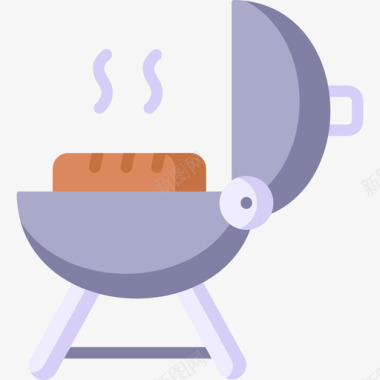 烤架烤肉56扁平图标图标