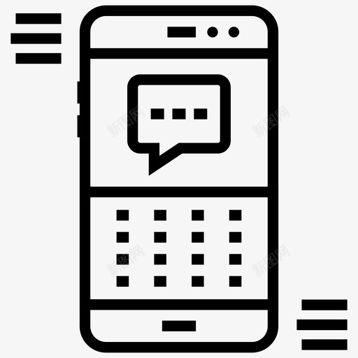发送消息移动消息短消息图标svg_新图网 https://ixintu.com ui ux 发送 图标 文本 消息 界面 短消息 移动