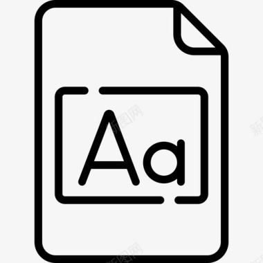 字体文件47线性图标图标
