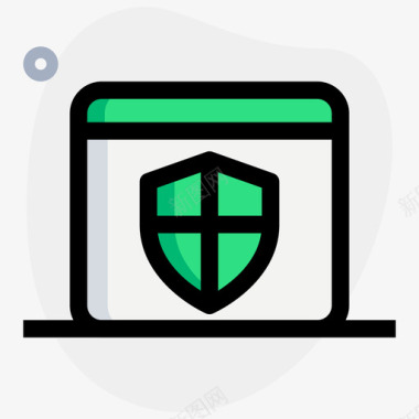 防御性web应用程序登录页4圆形图标图标