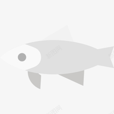 鳟鱼健康食品38扁平图标图标