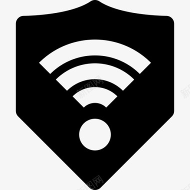 Wifi网络安全34填充图标图标