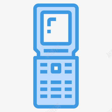 手机复古装置2蓝色图标图标