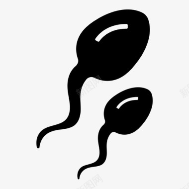 精子生殖精子细胞图标图标