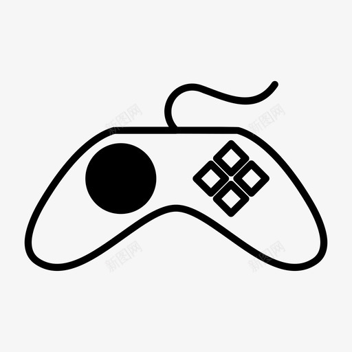 playstation控制器游戏gamepad图标svg_新图网 https://ixintu.com gamepad playstation 控制器 操纵杆 游戏