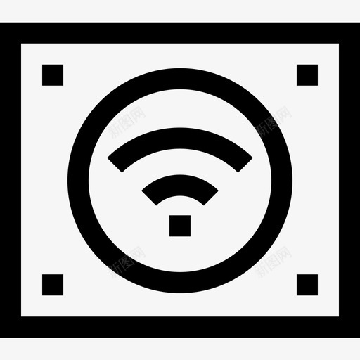 Wifi商场32线性图标svg_新图网 https://ixintu.com Wifi 商场 线性