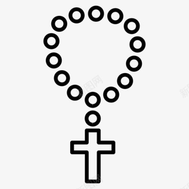 基督教吊坠基督教项链珠宝图标图标
