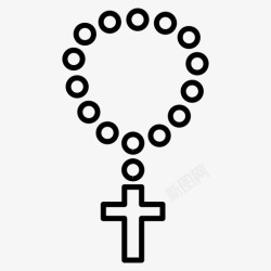 基督教项链基督教吊坠基督教项链珠宝图标高清图片
