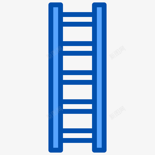 梯子结构175蓝色图标svg_新图网 https://ixintu.com 梯子 结构 蓝色