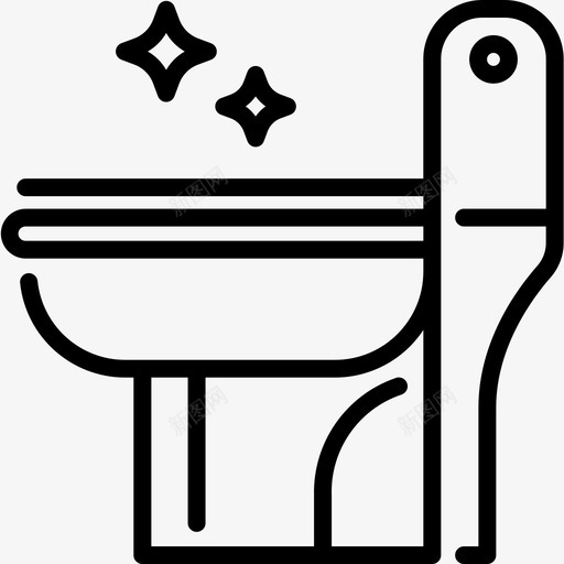 抽水马桶清洁卫生图标svg_新图网 https://ixintu.com 卫生 卫生间 抽水马桶 洁具 清洁