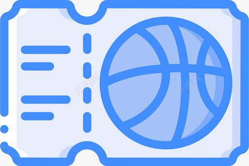 票篮球64蓝色图标图标