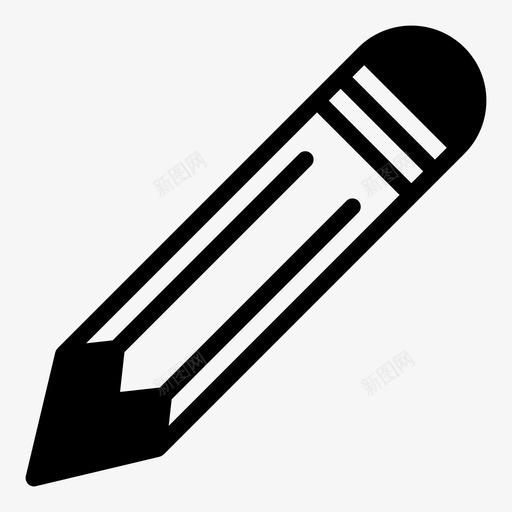 铅笔笔记书写图标svg_新图网 https://ixintu.com 书写 笔记 铅笔