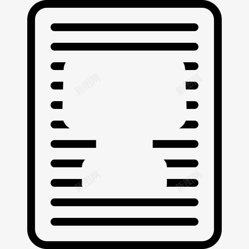 文本文件信件图标svg_新图网 https://ixintu.com 信件 排版 文件 文本 脚本