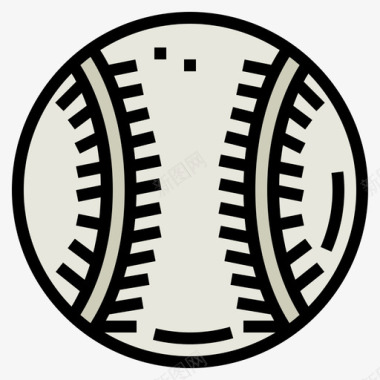 棒球棒球49线颜色图标图标