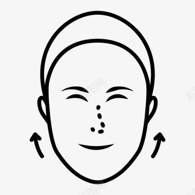 鼻整形医疗鼻子图标图标