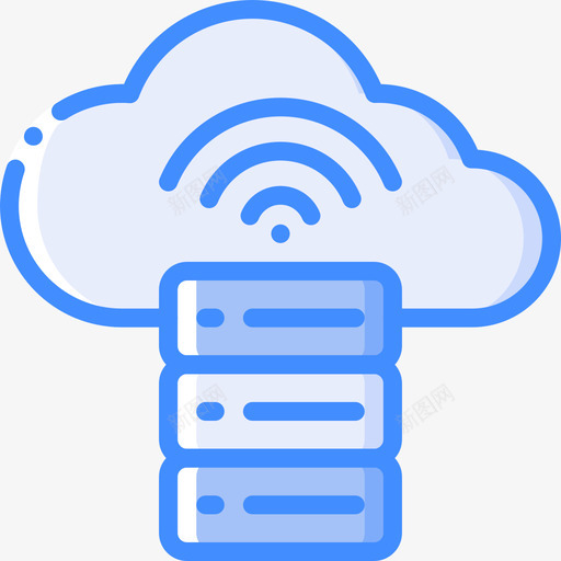 云计算信息技术10蓝色图标svg_新图网 https://ixintu.com 云计算 信息技术 蓝色