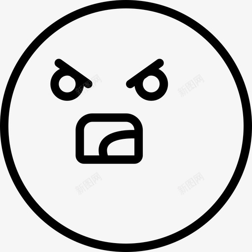 愤怒调查和评级4直系图标svg_新图网 https://ixintu.com 愤怒 直系 评级 调查