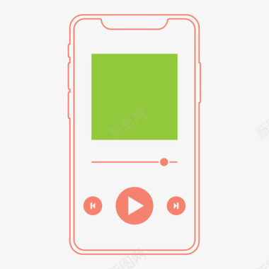 iphonex音乐潘多拉spotify图标图标