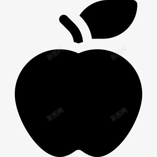 苹果素食31填充图标svg_新图网 https://ixintu.com 填充 素食 苹果