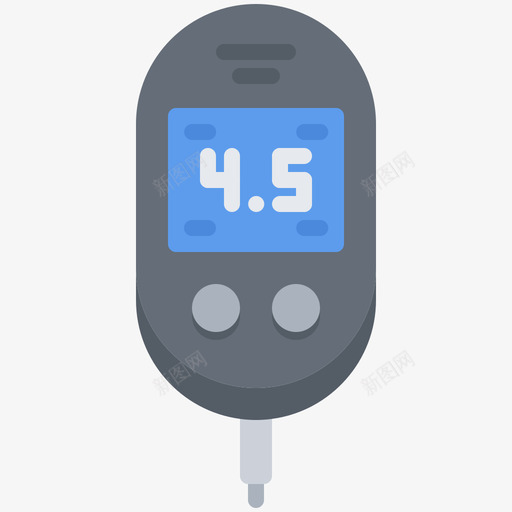 血糖仪医疗技术8扁平图标svg_新图网 https://ixintu.com 医疗 扁平 技术 血糖仪