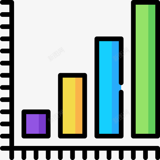条形图分析40线性颜色图标svg_新图网 https://ixintu.com 分析 条形图 线性 颜色
