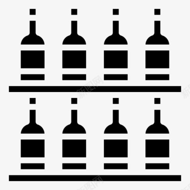 葡萄酒架葡萄酒13装满图标图标