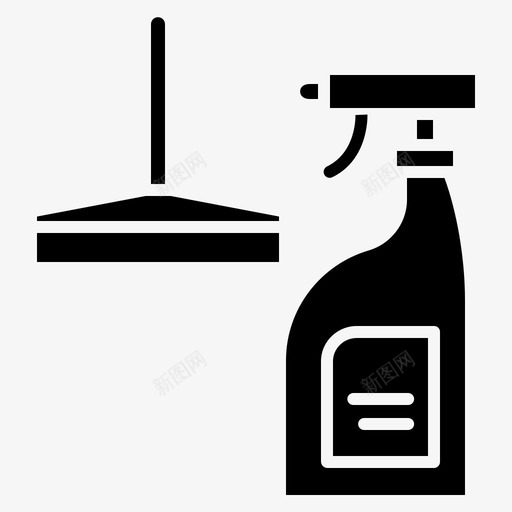窗户清洁剂清洁卫生图标svg_新图网 https://ixintu.com 卫生 安全 清洁 清洁剂 窗户