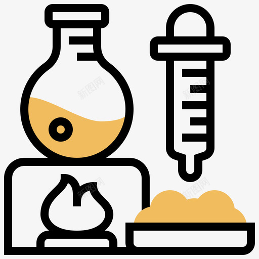 化学元素科学146黄影图标svg_新图网 https://ixintu.com 化学元素 科学 黄影