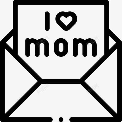 电子邮件母亲节33直拨图标svg_新图网 https://ixintu.com 母亲节 电子邮件 直拨
