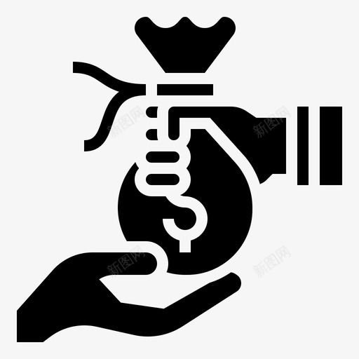 储蓄银行货币图标svg_新图网 https://ixintu.com glyph 储蓄 投资 货币 金融 银行