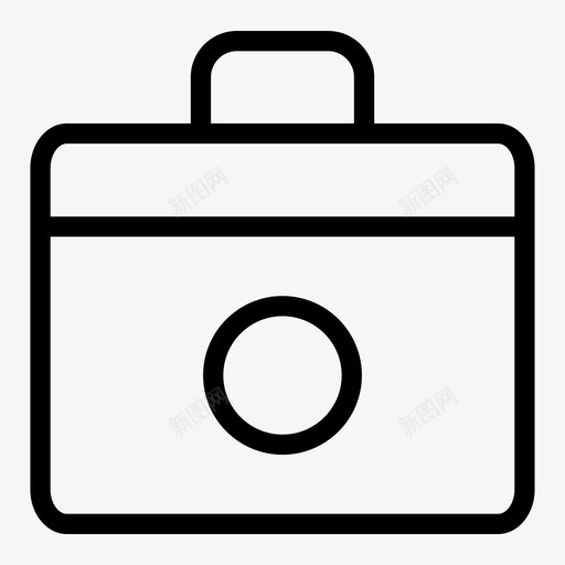 公文包行李手提箱图标svg_新图网 https://ixintu.com 企业管理 公文包 图标 手提箱 线图 行李