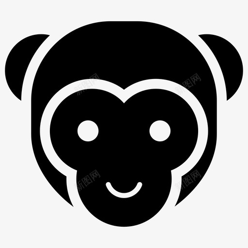 猴脸表情符号情感图标svg_新图网 https://ixintu.com 图标 情感 猴脸 符号 表情