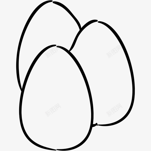 鸡蛋餐馆手绘图标svg_新图网 https://ixintu.com 图标 手绘 餐馆 鸡蛋