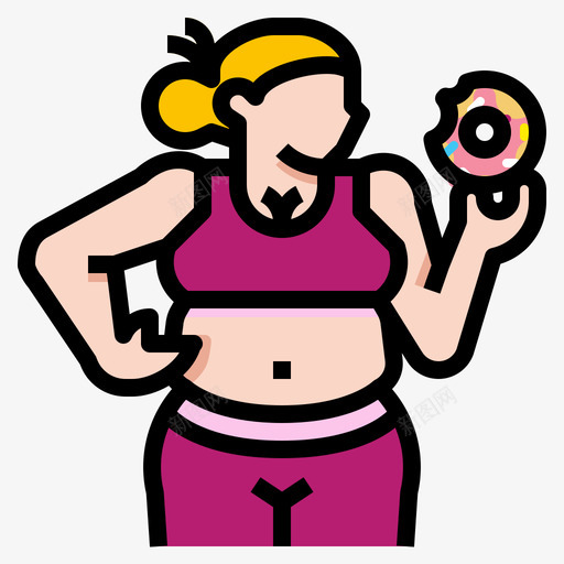 脂肪运动健身1线性颜色图标svg_新图网 https://ixintu.com 健身 线性 脂肪 运动 颜色