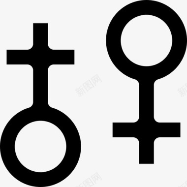 性别符号爱114填充图标图标