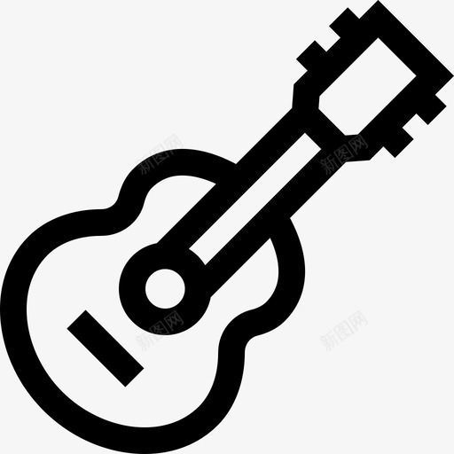 吉他业余爱好和自由时间16线性图标svg_新图网 https://ixintu.com 业余爱好 吉他 时间 线性 自由