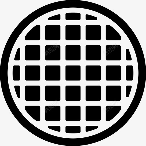 华夫饼早餐43填充图标svg_新图网 https://ixintu.com 华夫 填充 早餐