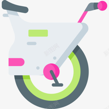 自行车未来城市1号平坦图标图标