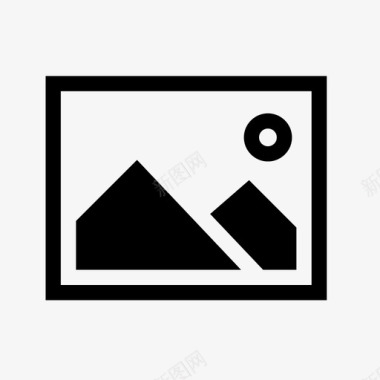 画廊风景照片图标图标