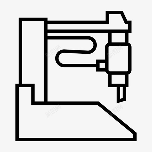 数控设备工厂图标svg_新图网 https://ixintu.com 制造 工业 工厂 数控 机器 机械 生产线 设备